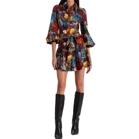 Alice and Olivia Lily Drop Waist Slim Dress - Picture 2 of 5